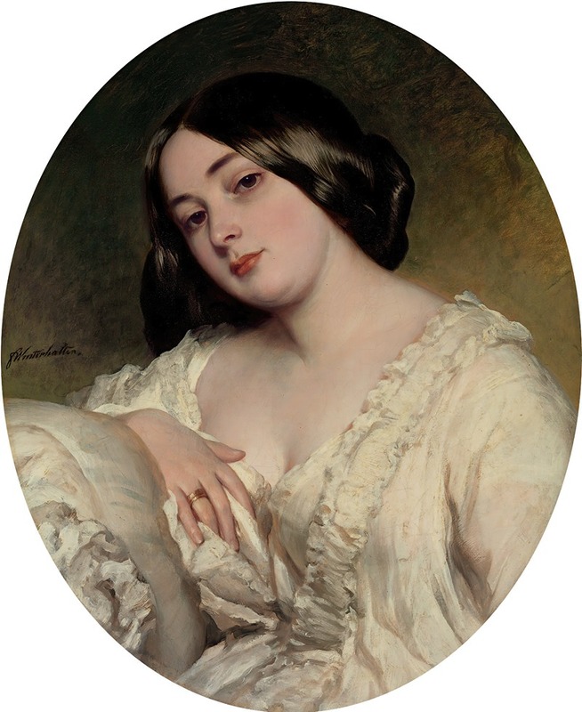 Franz Xaver Winterhalter - Portrait of a lady