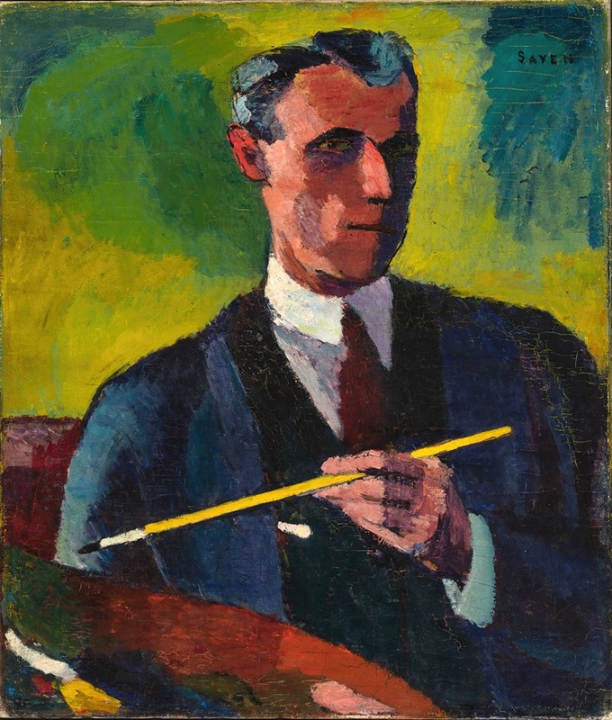 Henry Lyman Saÿen - Self-Portrait