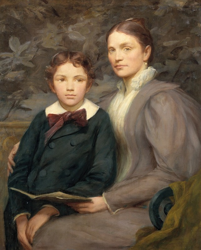 Henry Oliver Walker - Mrs. William T. Evans and Her Son