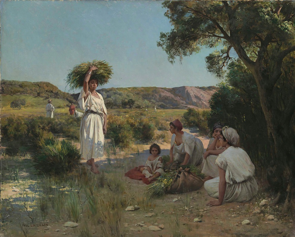Jean Baptiste Paul Lazerges - Gleaners Resting in the Shade