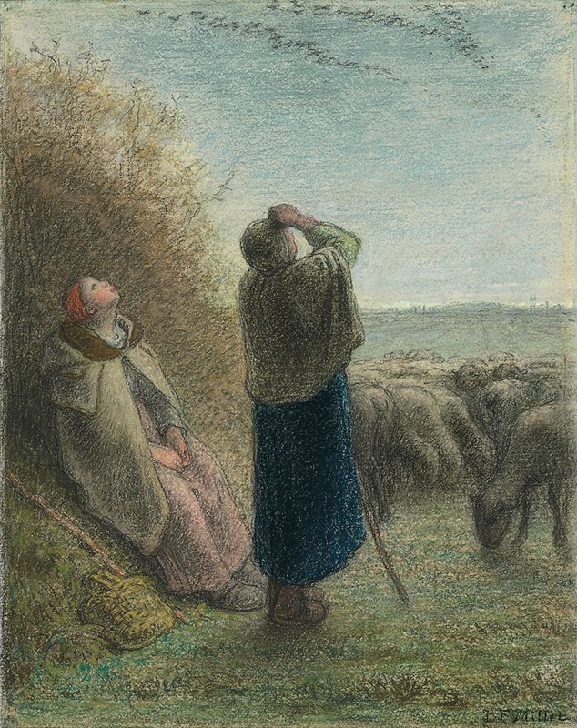 Jean-François Millet - Le Passage des oies sauvages