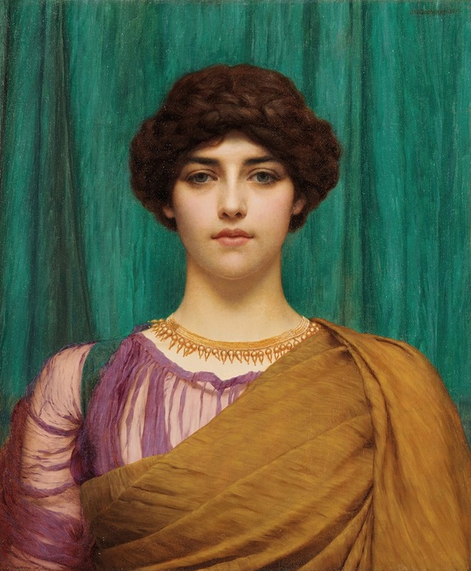 John William Godward - A Pompeian Lady