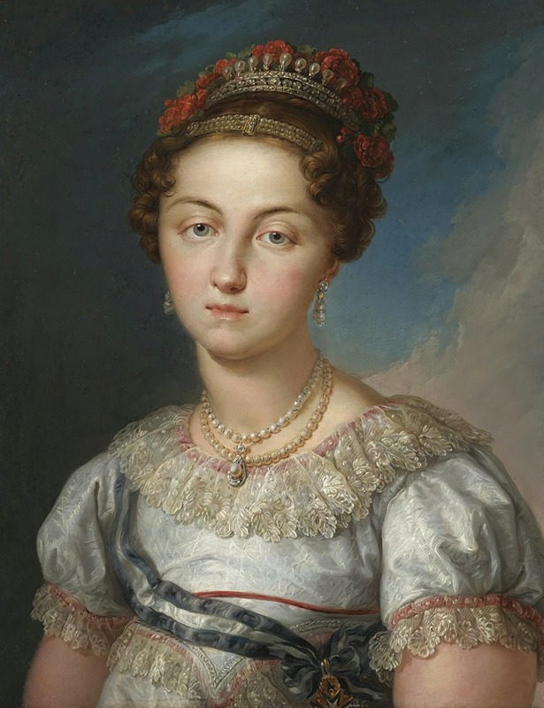Vicente López Portaña - Portrait Of Maria Josefa Amalia De Sajonia, Queen Of Spain (1803-1829)