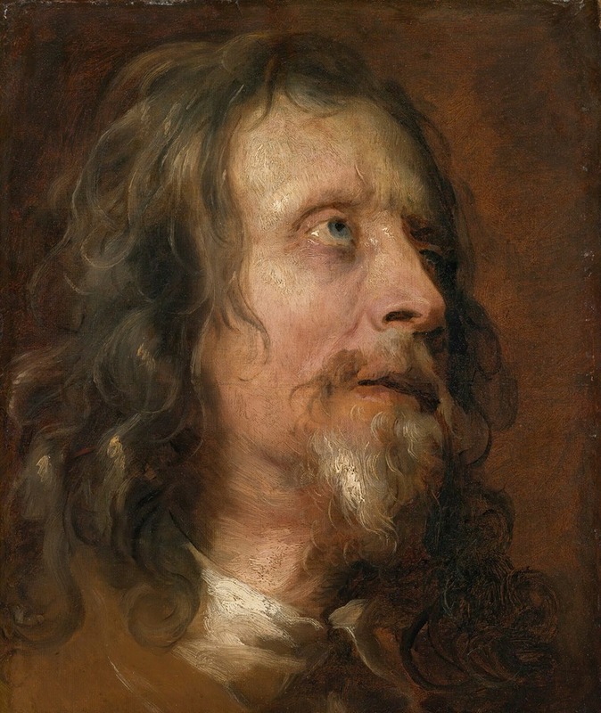 Anthony van Dyck - Portrait Study of a Bearded Man