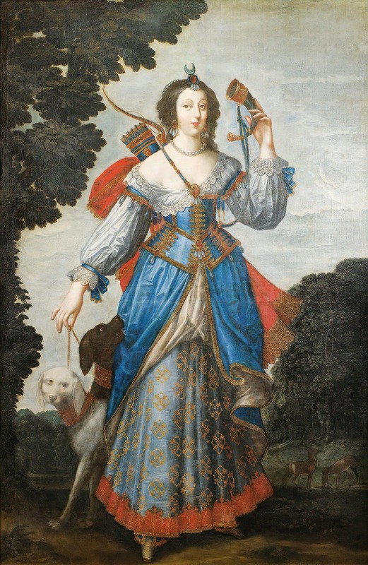 Claude Deruet and workshop - Portrait of a Lady As Diana