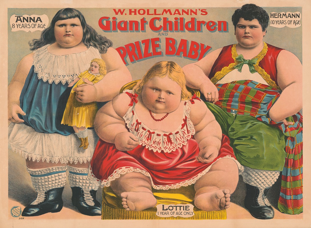 Adolf Friedländer - W. Hollmann’s giant children and prize baby