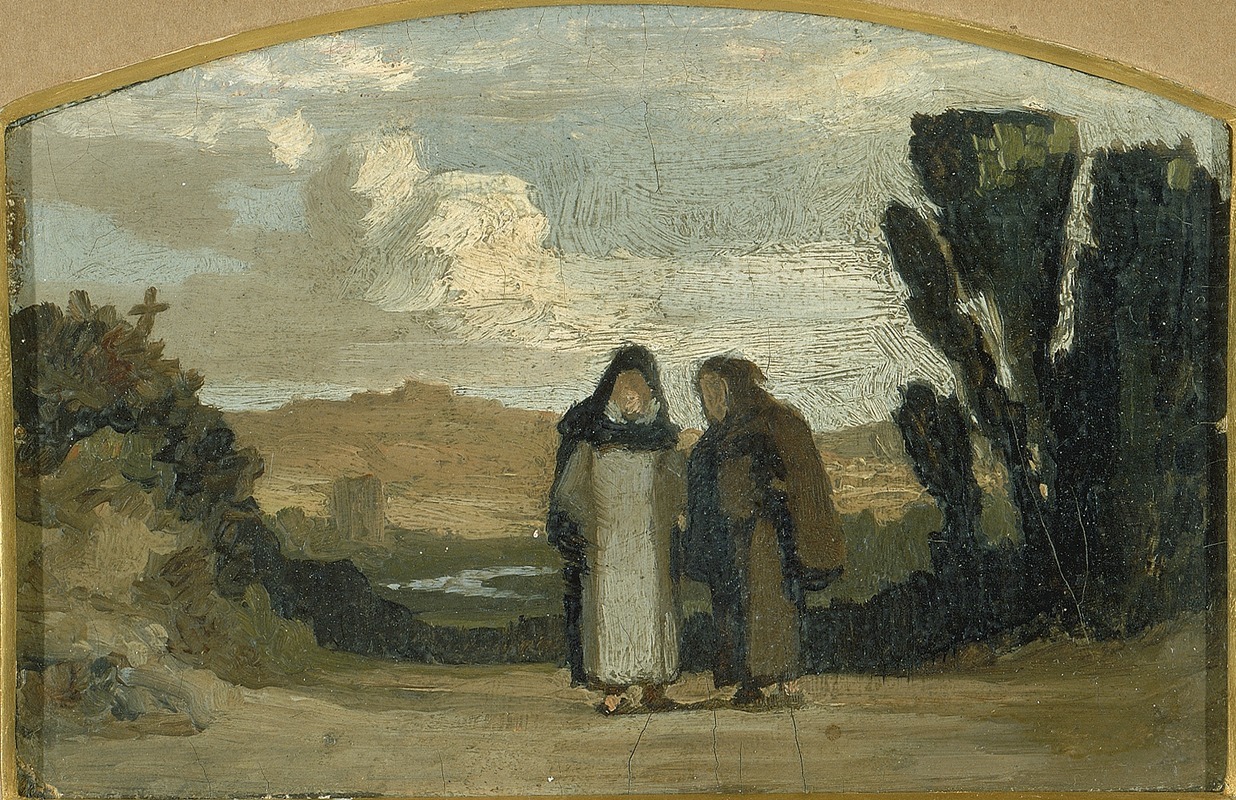 Elihu Vedder - Monks On The Appian Way