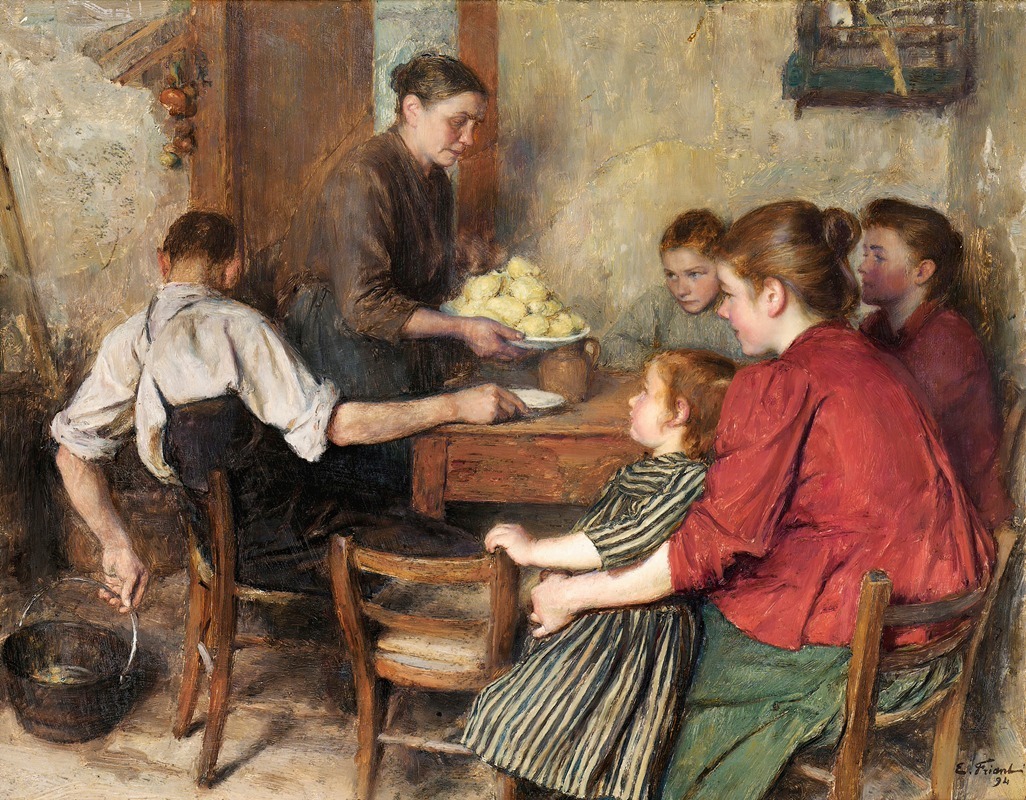 Émile Friant - The Frugal Meal