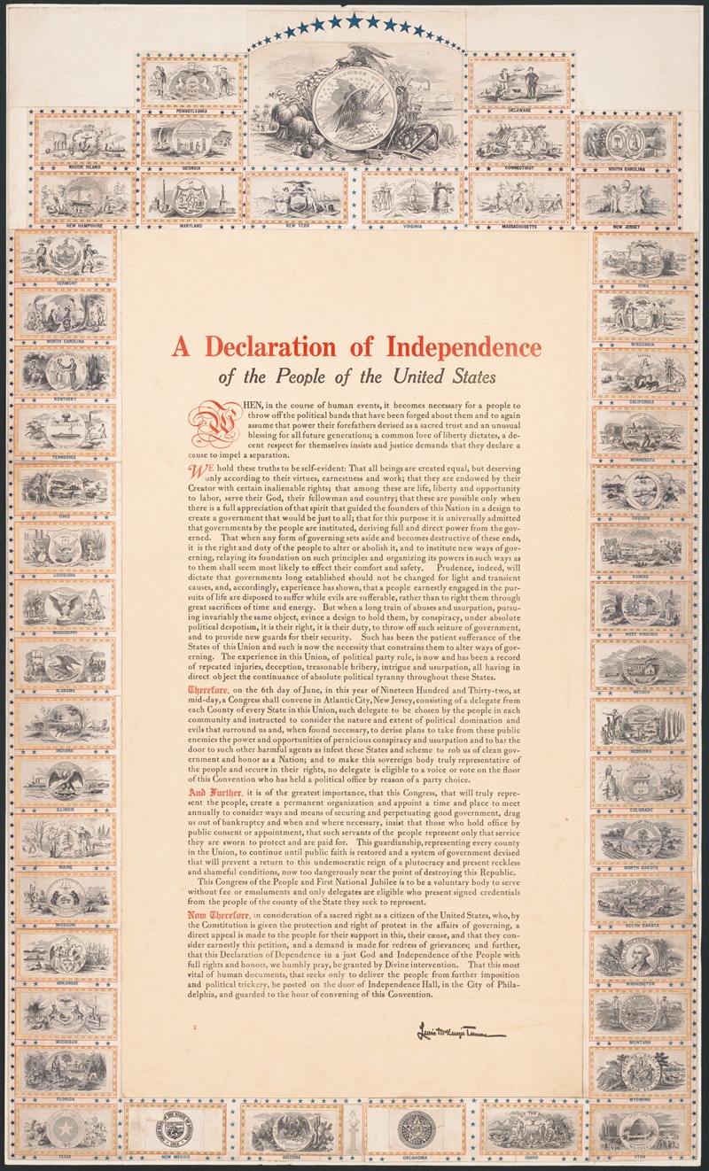 Anonymous - A Declaration of Independence of the people of the United States