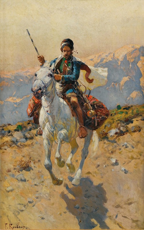 Franz Roubaud - Caucasian Horseman