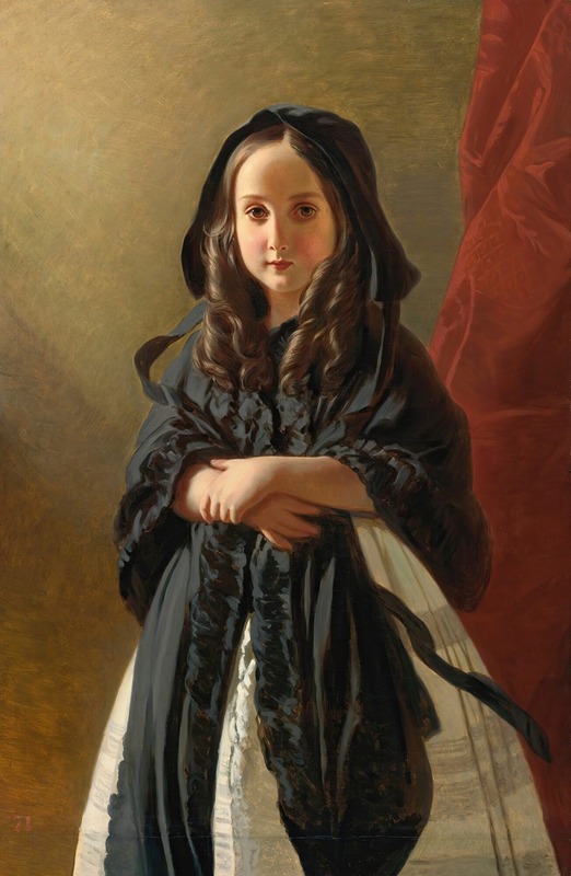 Follower Of Franz Xaver Winterhalter - Portrait of Charlotte of Belgium, Daughter of King Leopold I