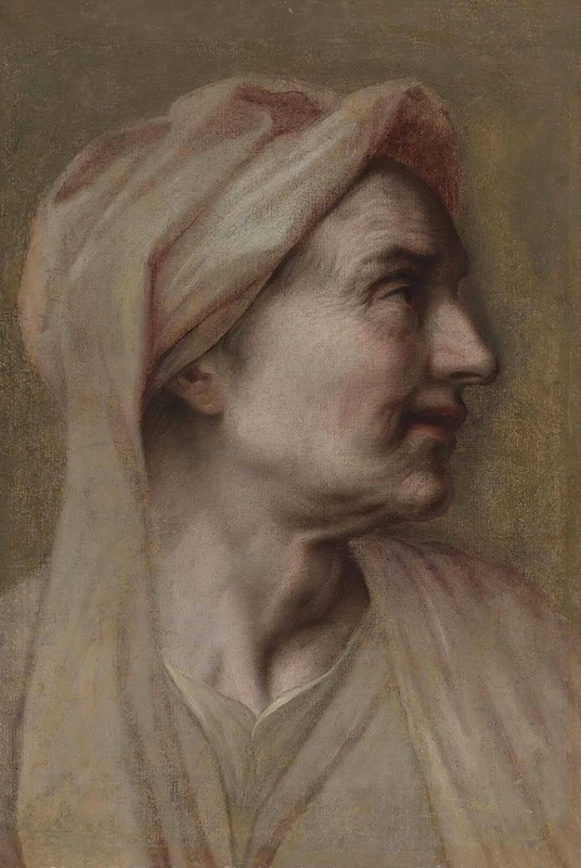 French School - Head of An Old Woman