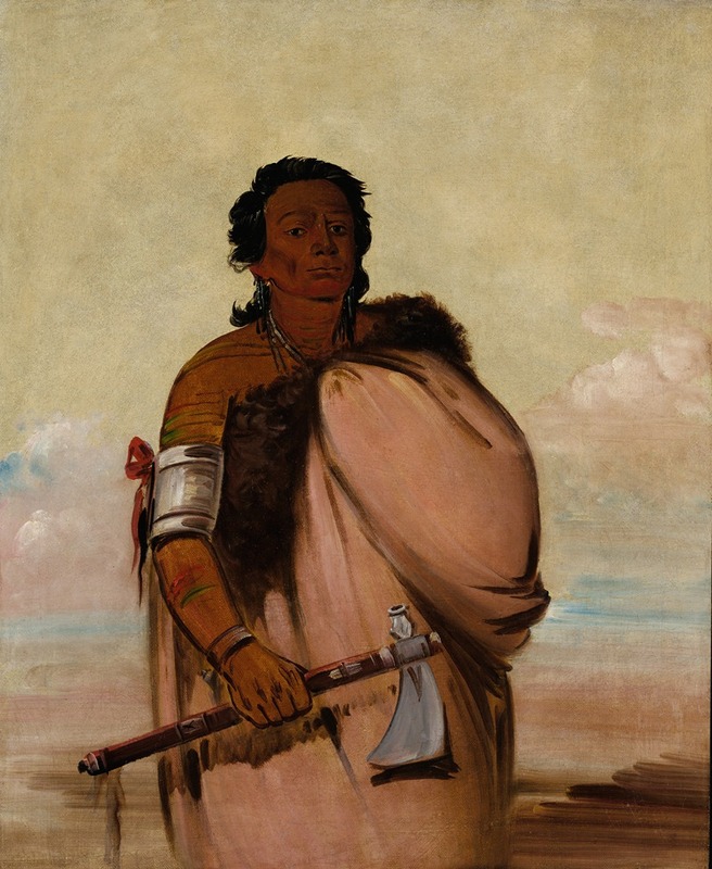 George Catlin - Ah’-Sho-Cole, Rotten Foot, a Noted Warrior