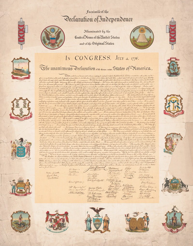 Anonymous - Facsimile of the Declaration on Independence