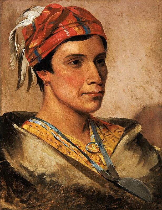 George Catlin - Bread, Chief of The Tribe