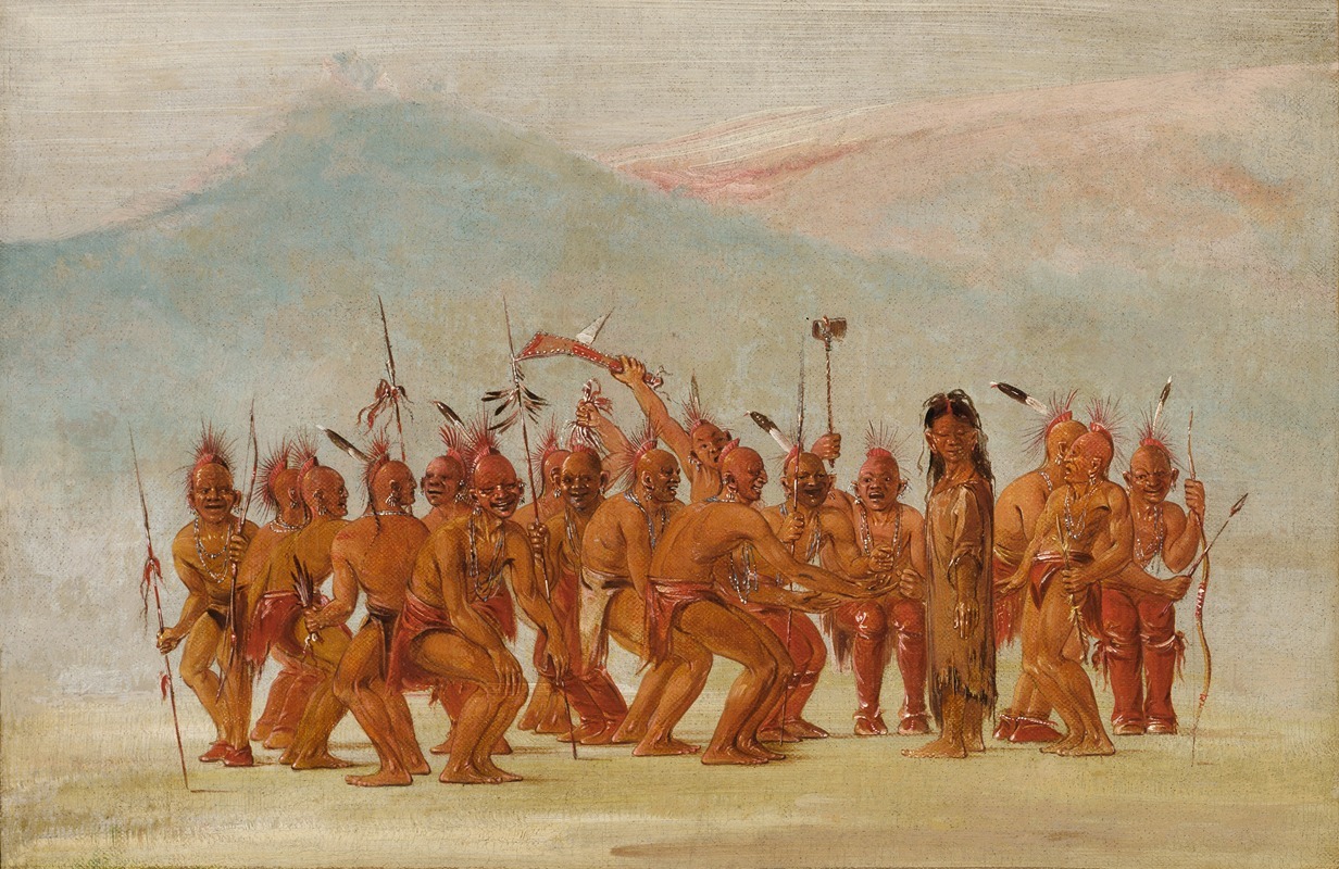 George Catlin - Dance To The Berdash