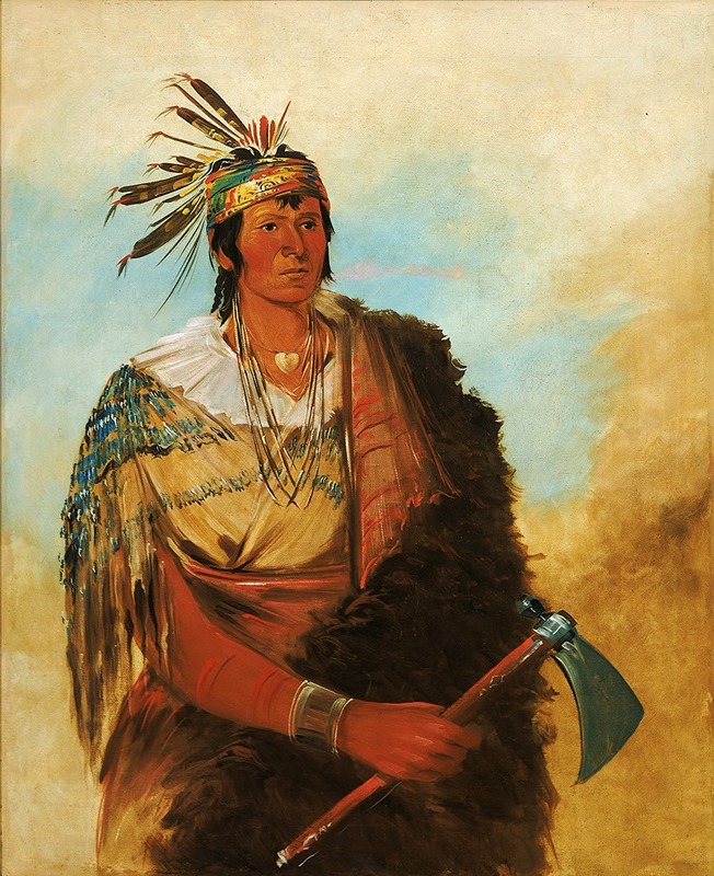 George Catlin - Go-To-Ków-Páh-Ah, Stands By Himself, a Distinguished Brave