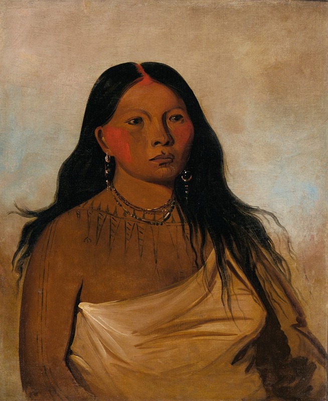 George Catlin - Káh-Kée-Tsee, Thighs, a Wichita Woman