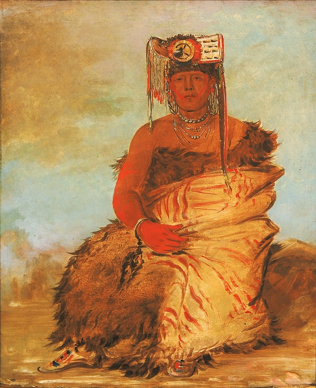 George Catlin - La-Kée-Too-Wi-Rá-Sha, Little Chief, a Tapage Pawnee Warrior