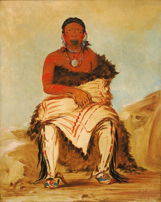 George Catlin - Lá-Shah-Le-Stáw-Hix, Man Chief, a Republican Pawnee