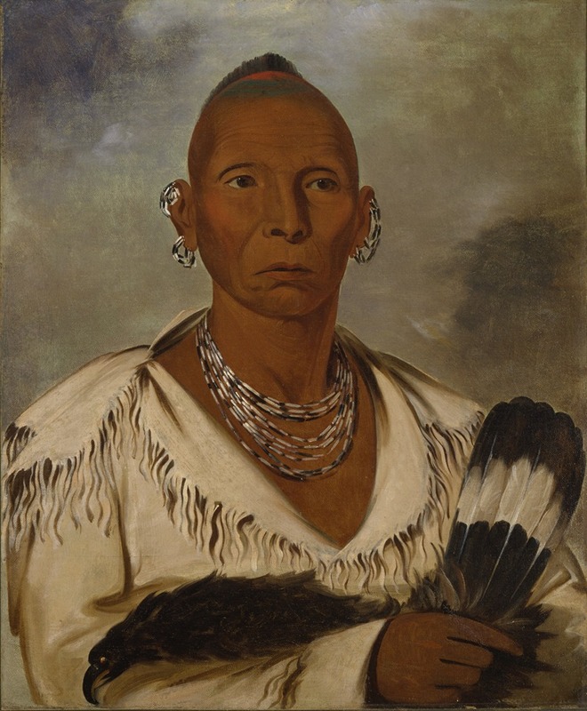 George Catlin - Múk-A-Tah-Mish-O-Káh-Kaik, Black Hawk, Prominent Sac Chief