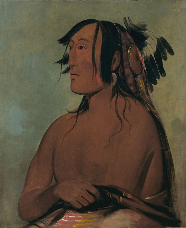 George Catlin - Pa-Ris-Ka-Roó-Pa, Two Crows, The Younger