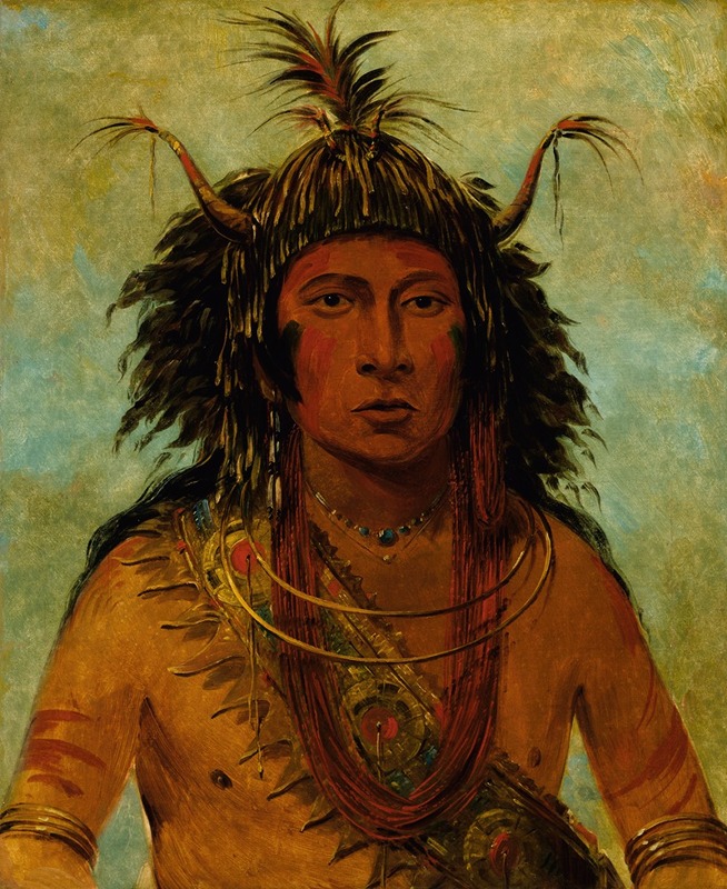 George Catlin - Say-Say-Gon, Hail Storm, War Chief