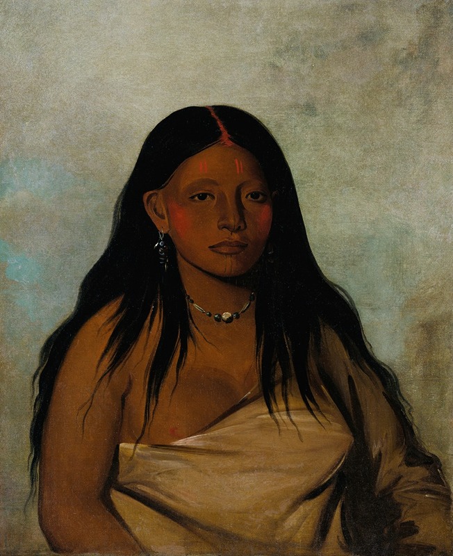 George Catlin - Shé-De-Ah, Wild Sage, a Wichita Woman