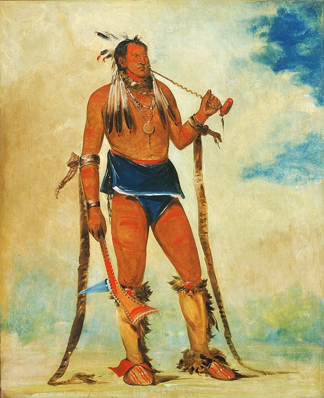 George Catlin - Wah-Chee-Háhs-Ka, Man Who Puts All Out of Doors