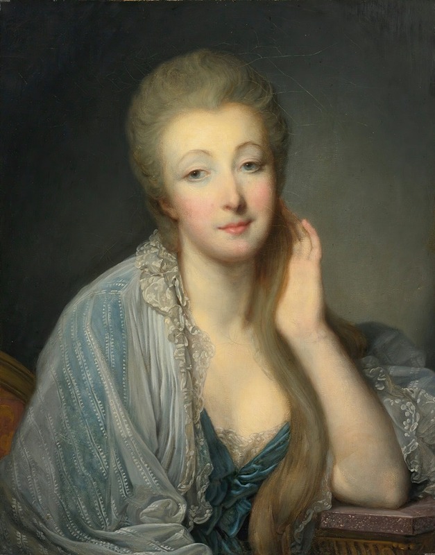Jean-Baptiste Greuze - Portrait of The Comtesse Du Barry