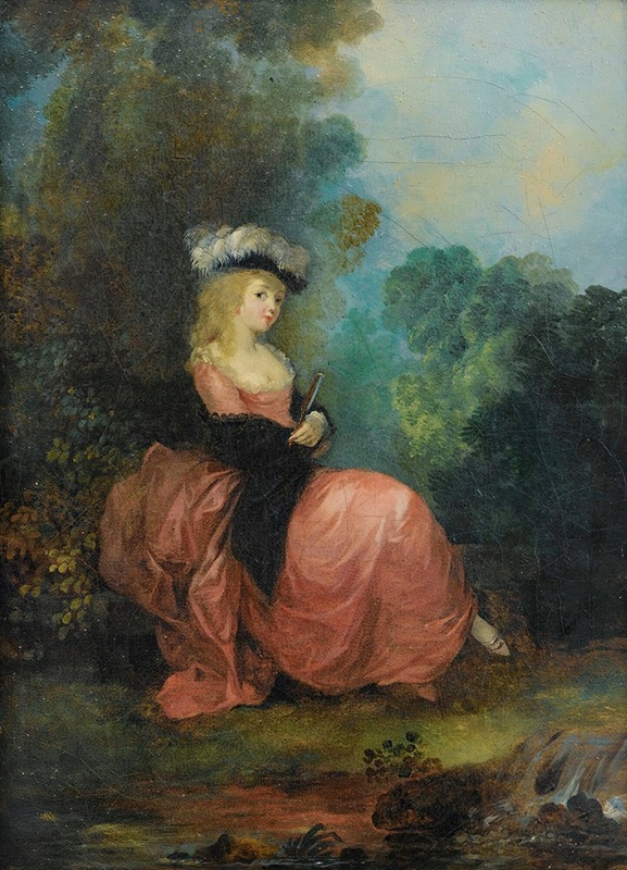 Jean-Frédéric Schall - Young Woman Seated In a Park