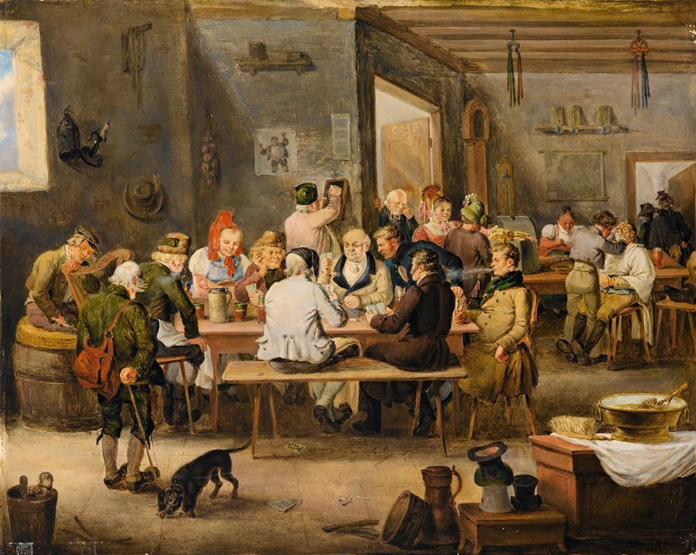 Johann-Baptist Pflug - Tavern Scene