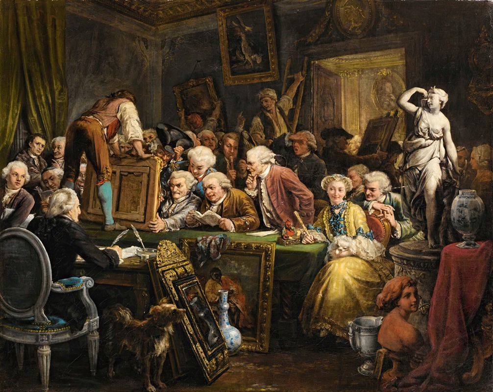 Julien Léopold Boilly - The Auction