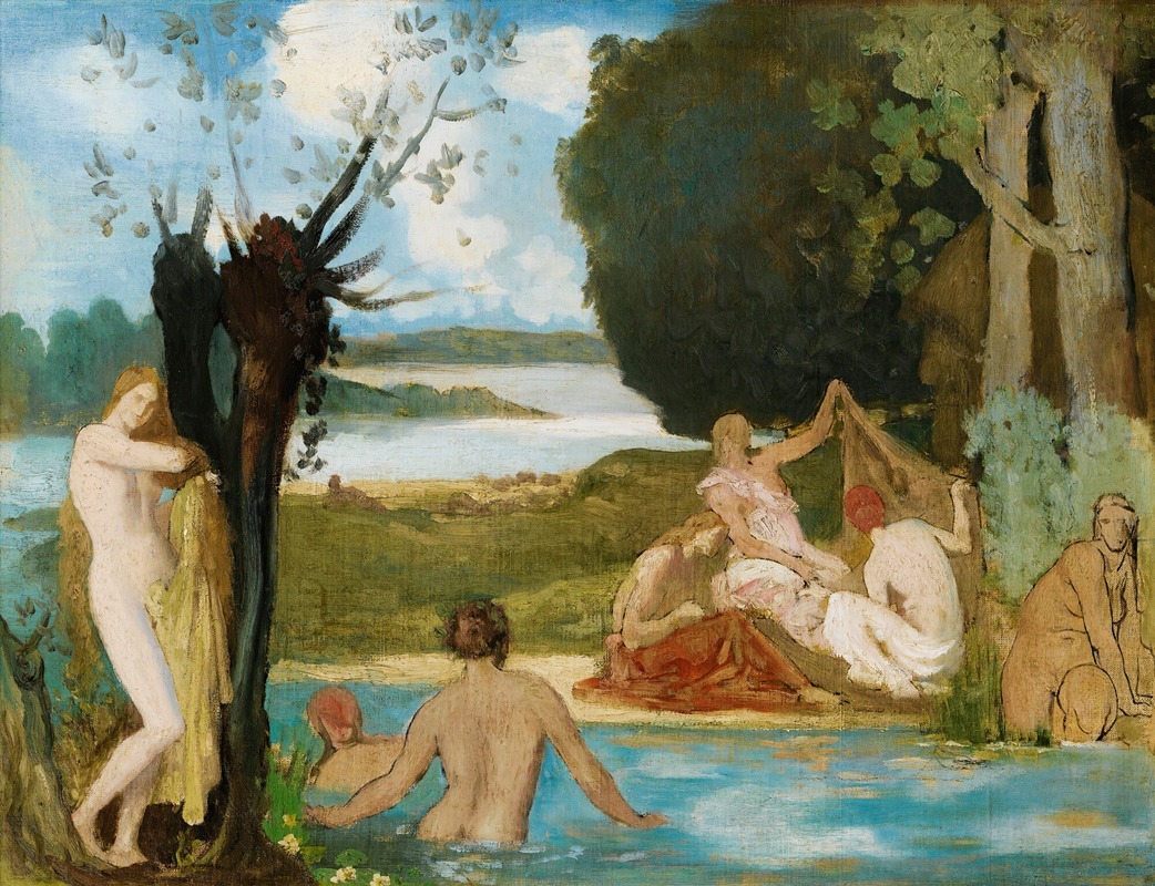 Pierre Puvis de Chavannes - Sketch For Summer; The Bath