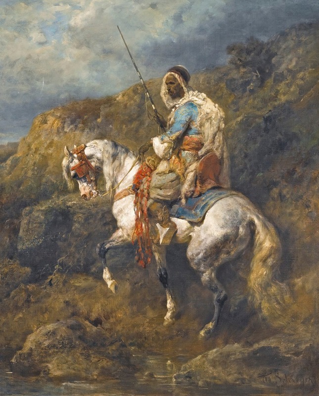 Adolf Schreyer - Arab Horseman