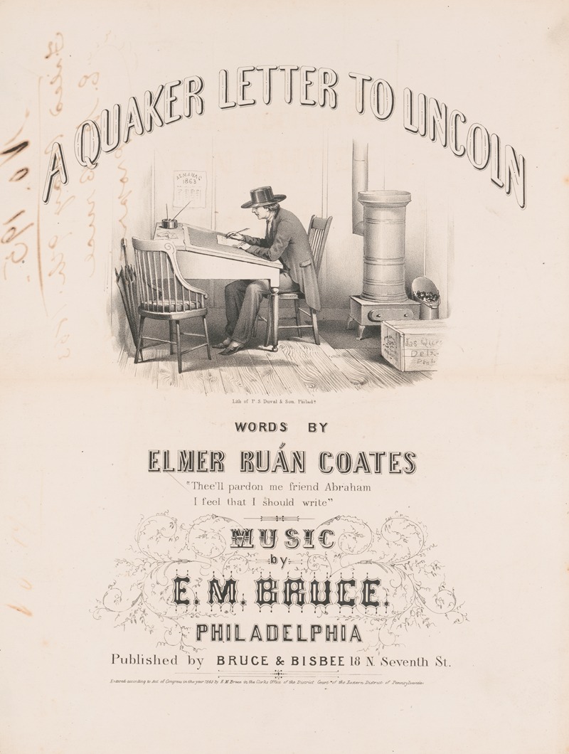 James Fuller Queen - A Quaker letter to Lincoln, words by Elmer Ruán Coates