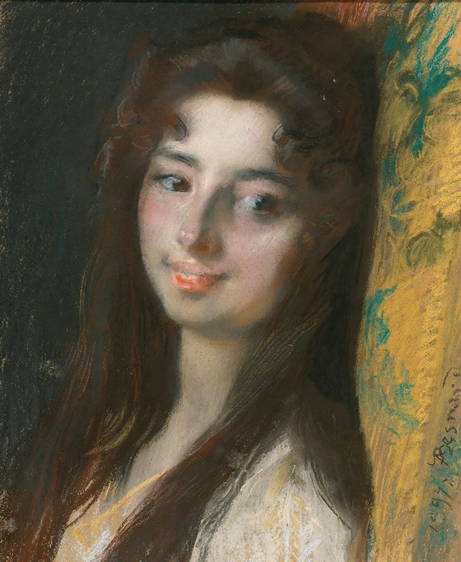 Albert Besnard - Portrait Of A Lady