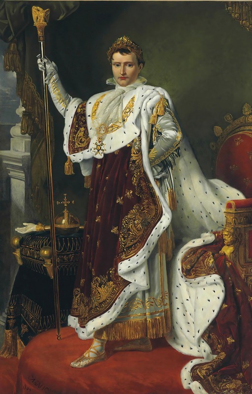 Alexandre Benoit Jean Dufay - Portrait Of The Emperor Napoleon Bonaparte (1769-1821)