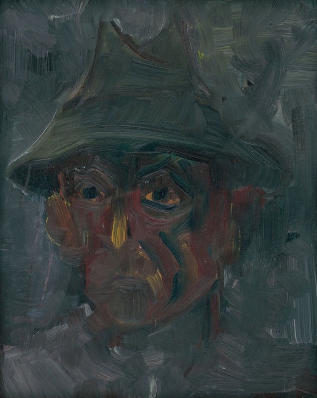 Arnold Peter Weisz-Kubínčan - Head of a Man in a Hat
