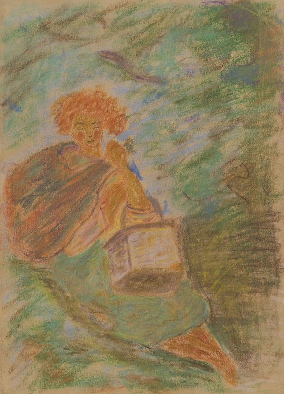 Arnold Peter Weisz-Kubínčan - Resting Woman with a Basket