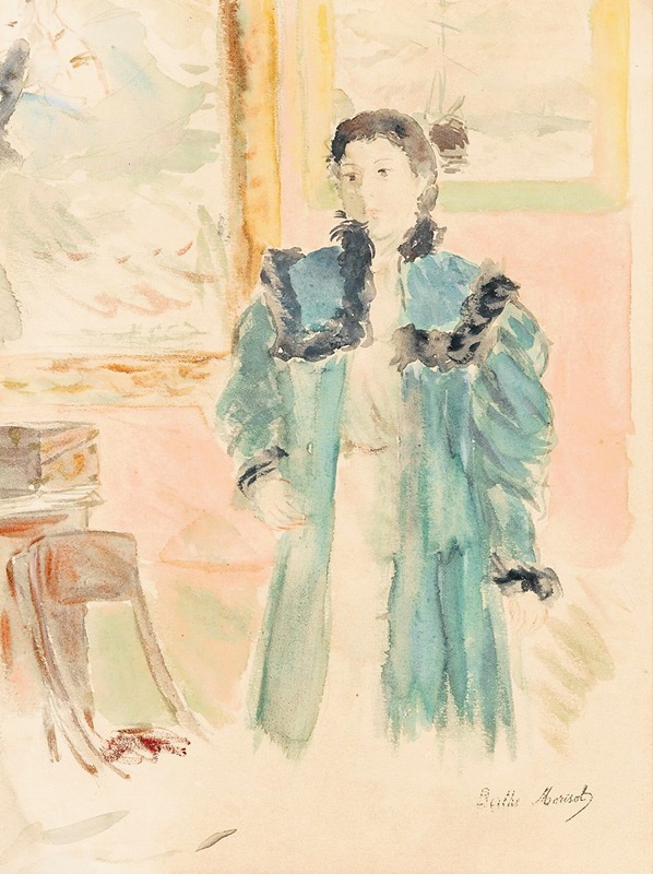 Berthe Morisot - Jeune Fille Au Manteau Vert (Marthe)