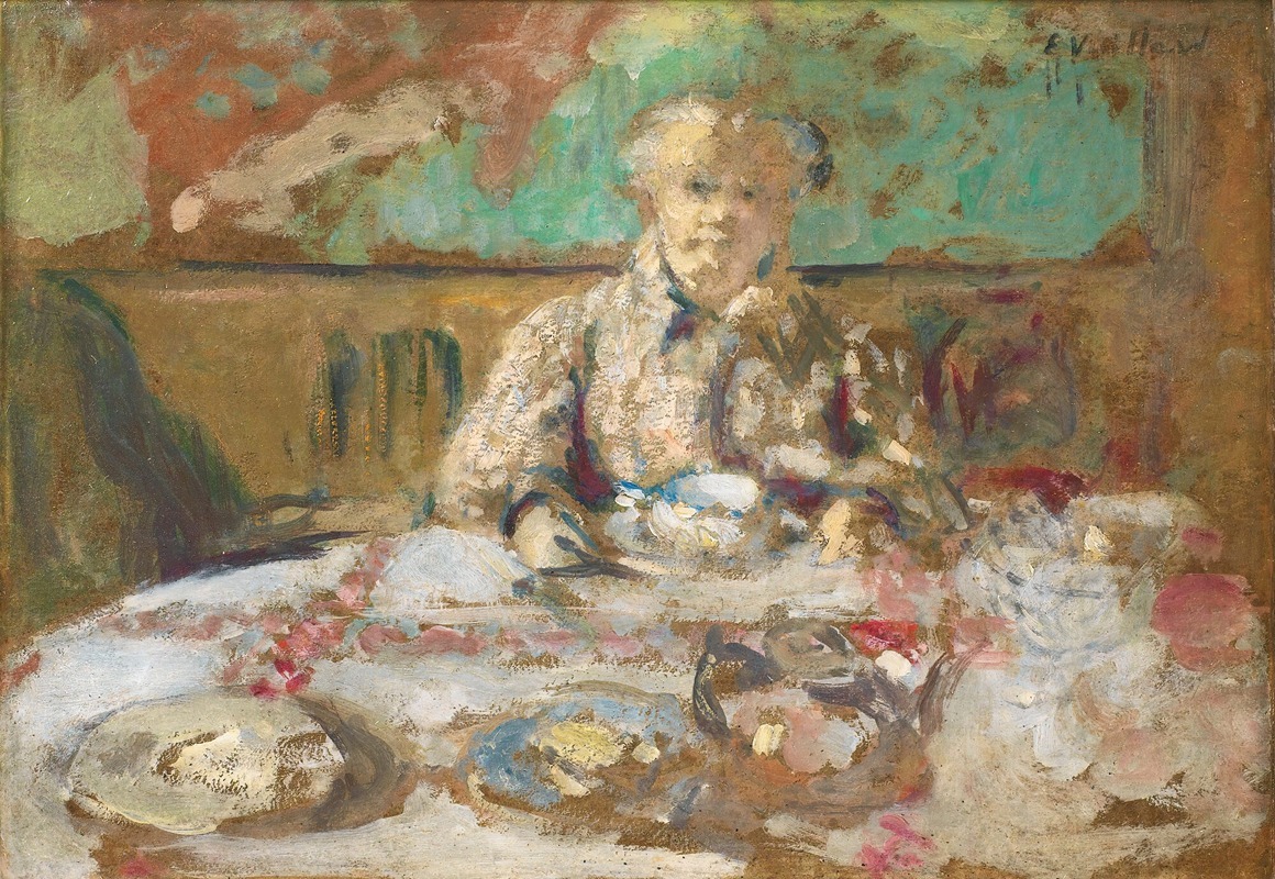 Édouard Vuillard - Madame Vuillard At The Dinner Table