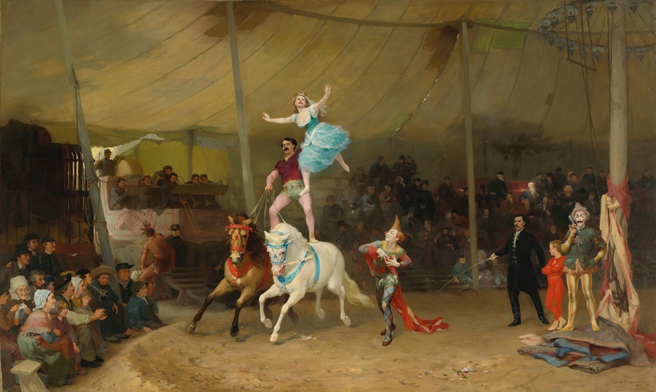 Frederick Arthur Bridgman - Un Cirque En Province (The American Circus In France)