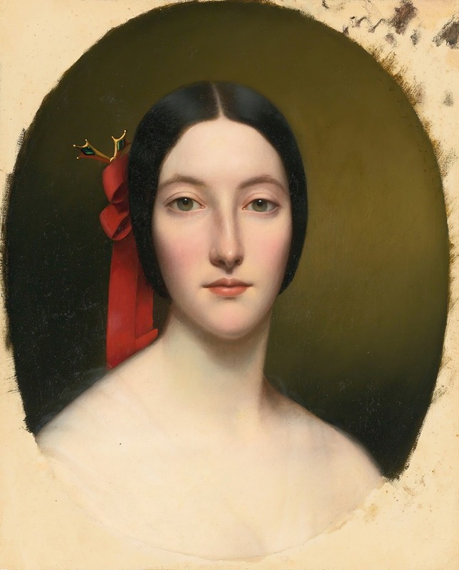 French School - Portrait Of A Lady