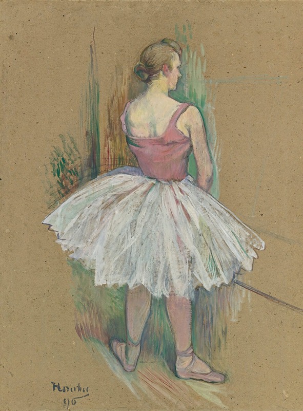 Henri de Toulouse-Lautrec - Danseuse En Pied Vue De Dos