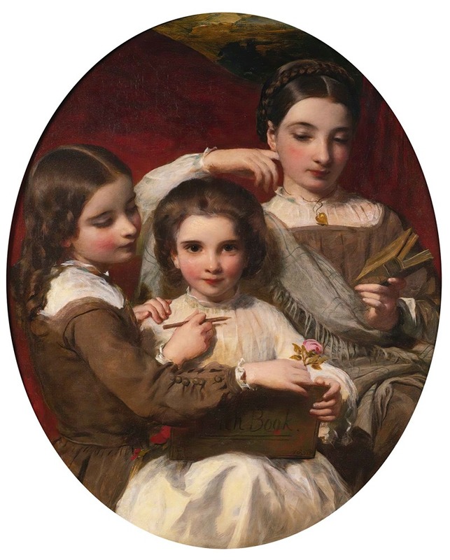 James Sant - Portrait Of The Russell Sisters