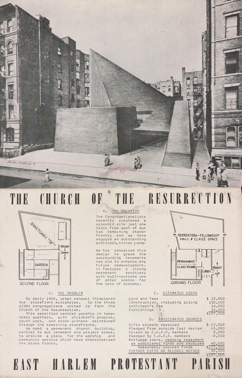 Victor Alfred Lundy - Church of the Resurrection, East Harlem, New York