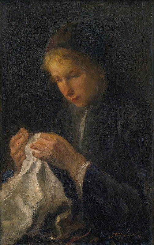 Jozef Israëls - Woman Sewing