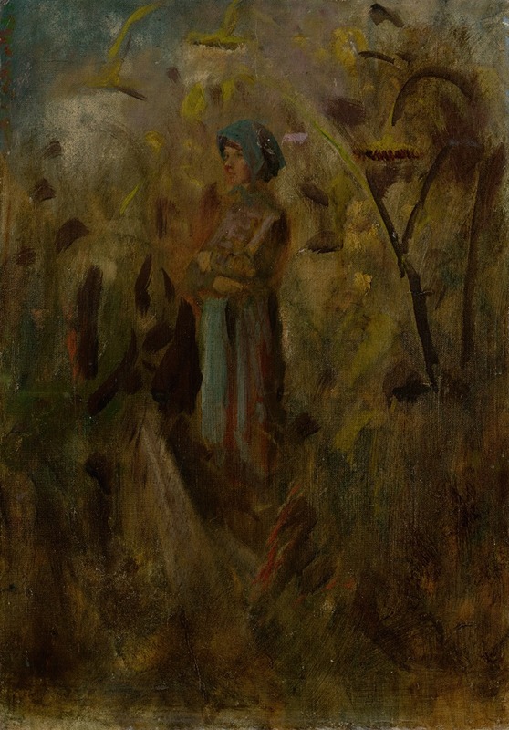 Ladislav Mednyánszky - Girl on a Field