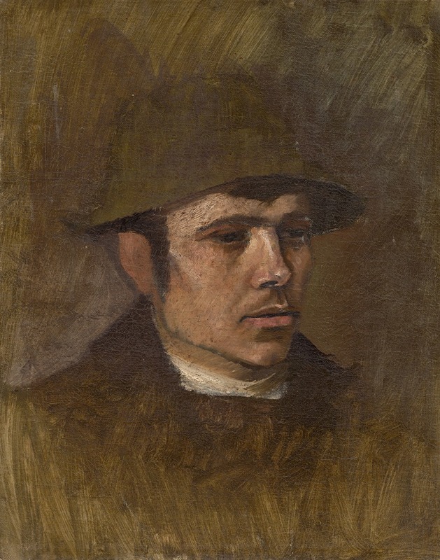 Ladislav Mednyánszky - Head of a Worker in a Hat